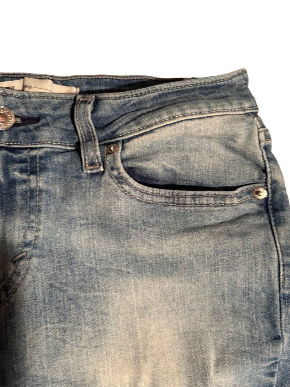 Levi’s 29x30 Legging Jeans Women Skinny Stretch Light Wash Denim Faded Casual - Picture 4 of 8